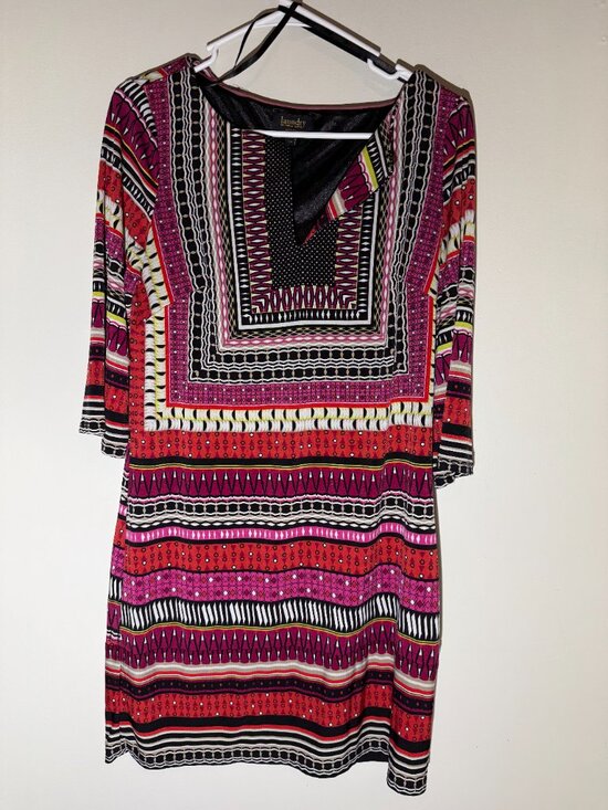Laundry By Shelli Segal Dresses & Skirts - Laundry by Shelli Segal Petites Border Print Jersey Shift Dress | MP